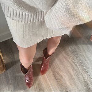 SOLD Vintage knit pleated mini skirt